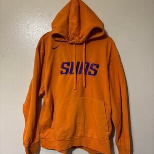 Nike Phoenix Suns Embroidered Orange Streetwear Basketball Hoodie Size Men’s XL